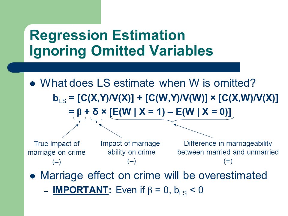 Instrumental Variables Estimation With Examples From Criminology Ppt Video Online Download