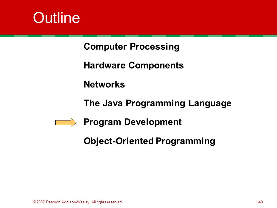 Outline Computer Processing Hardware Components Networks