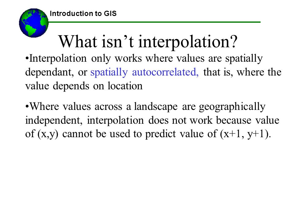 What isn’t interpolation