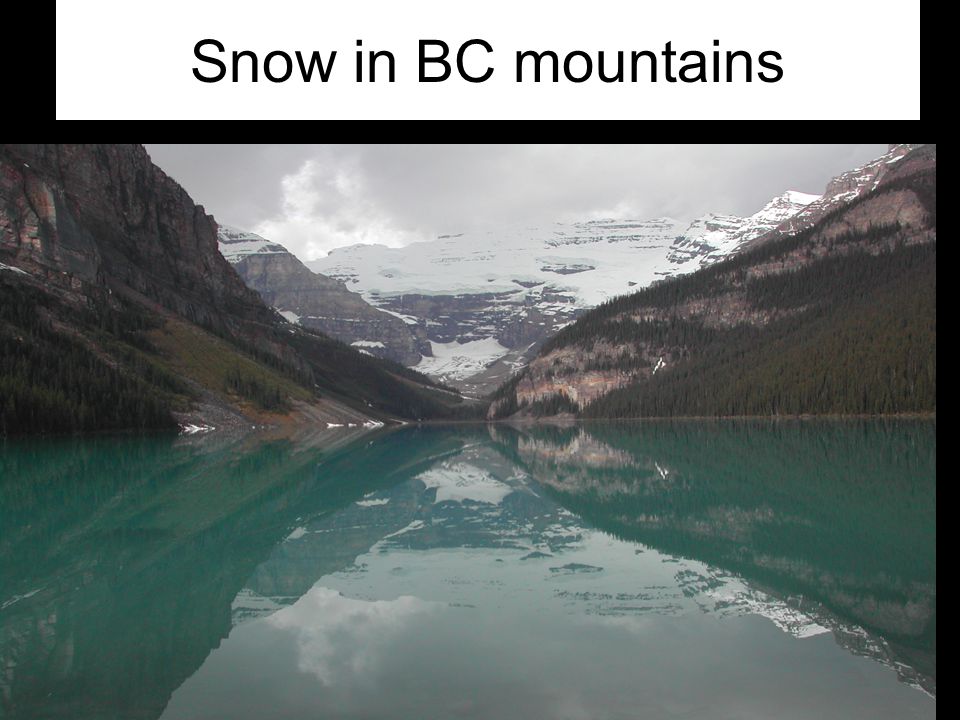 Snow in BC mountains