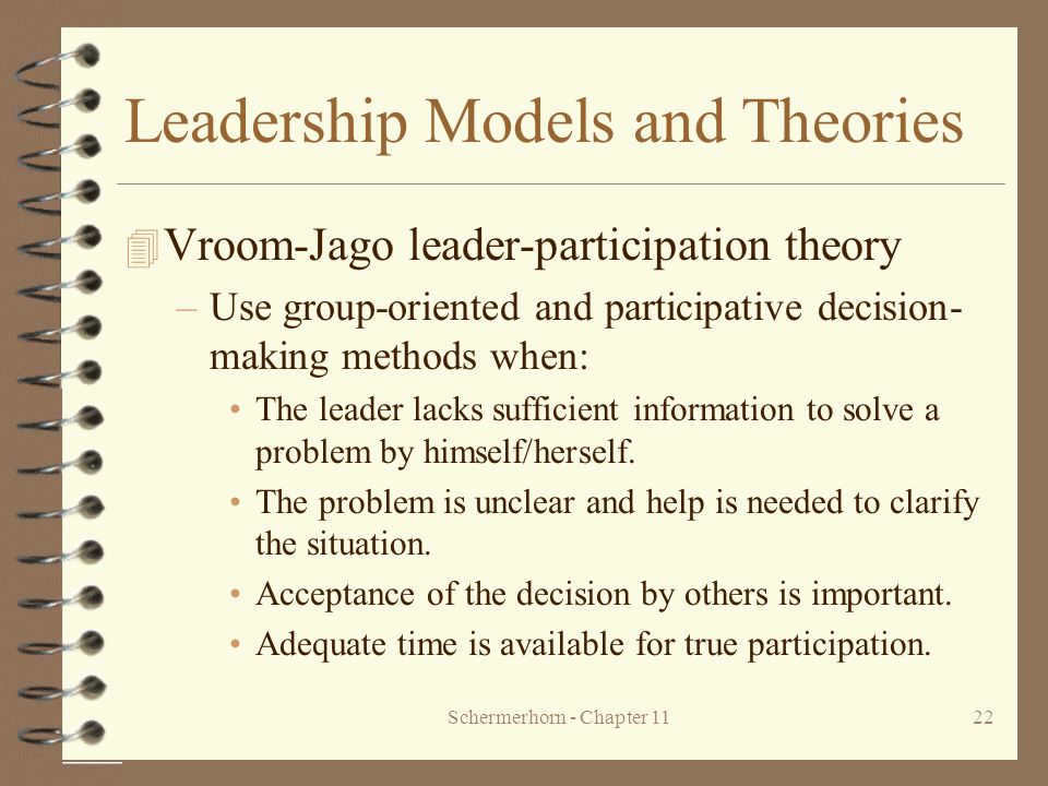 Leadership Models and Theories