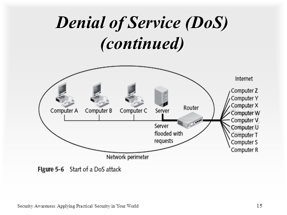 Denial of Service (DoS) (continued)