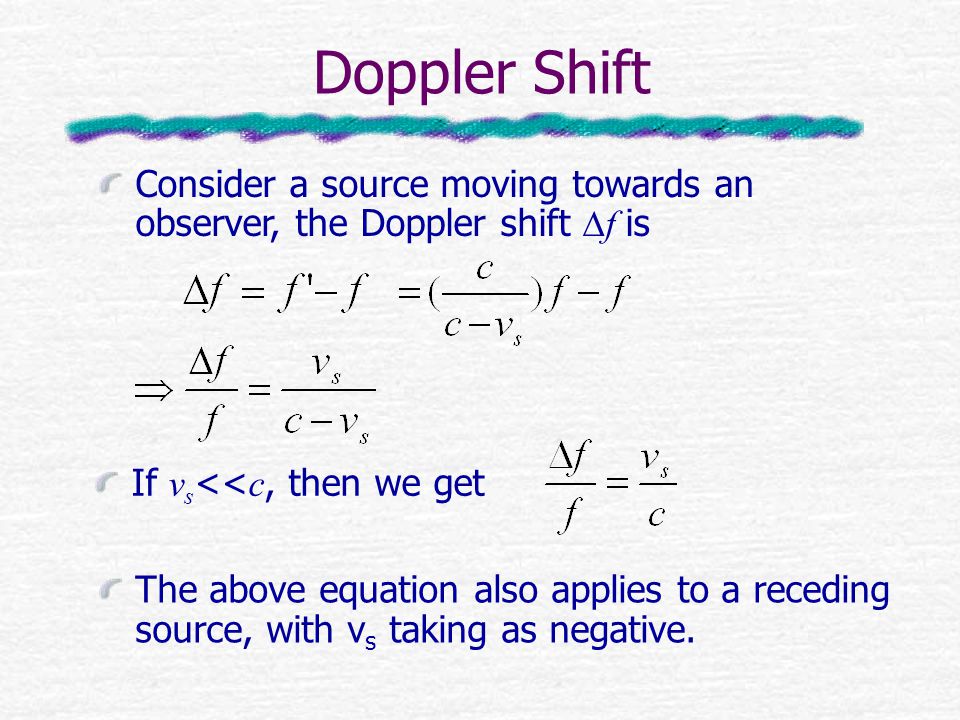 Doppler Effect 1 Stationary Source Stationary Observer Moving Source Ppt Download