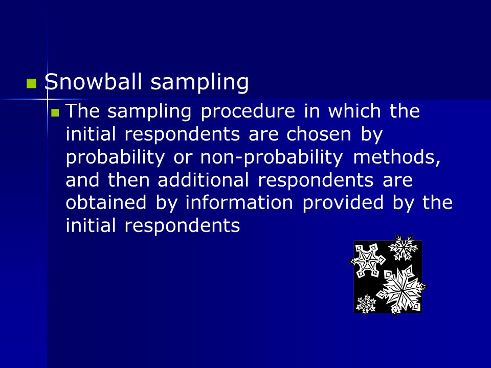 Snowball sampling