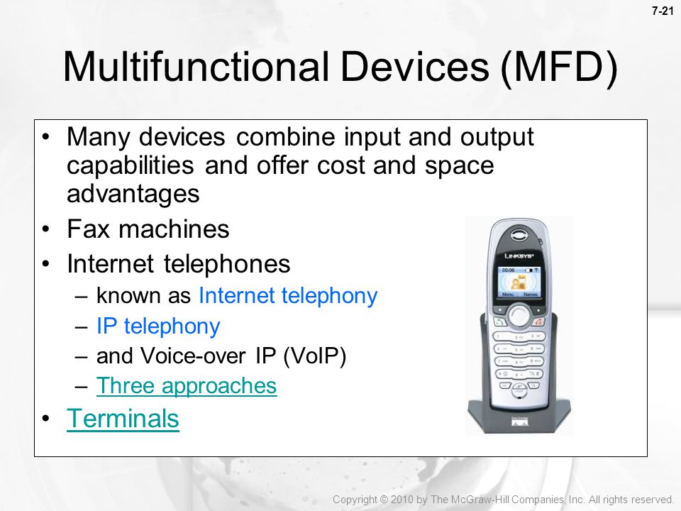 Multifunctional Devices (MFD)