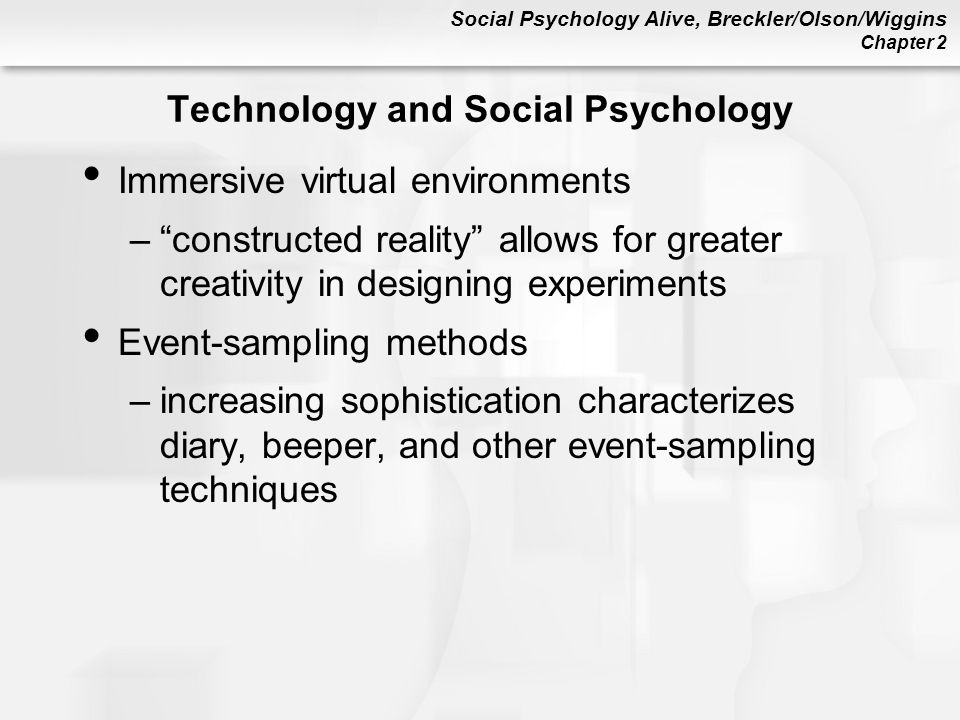 Technology and Social Psychology