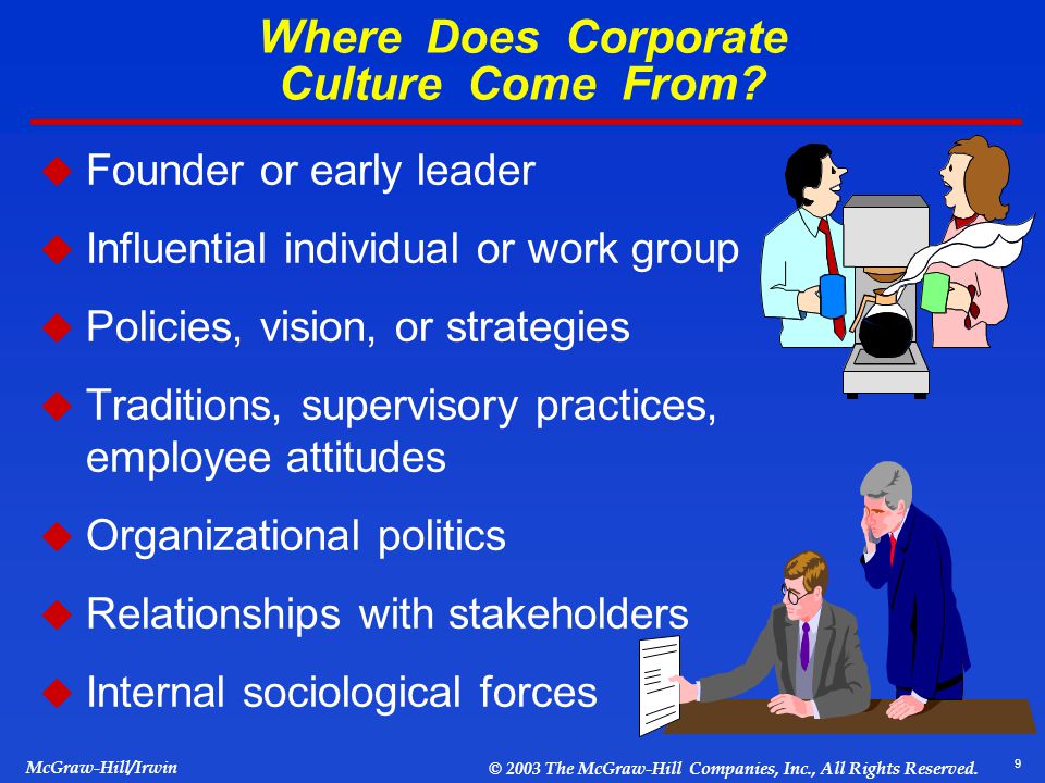 Where Does Corporate Culture Come From