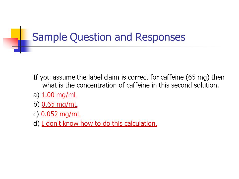 Sample Question and Responses