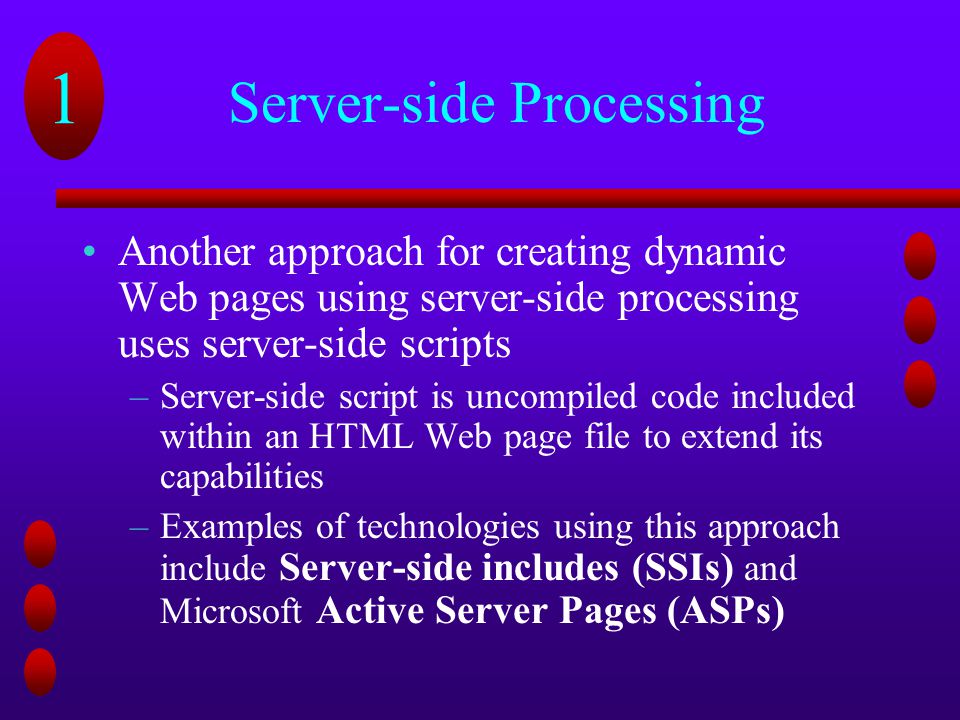 Server-side Processing