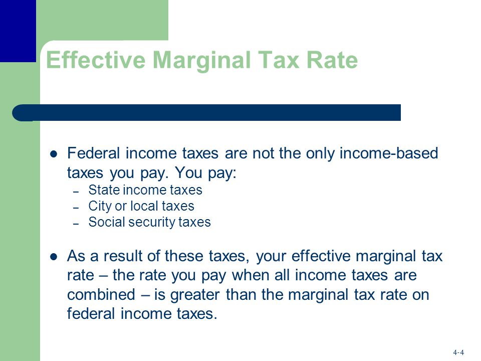 Effective Marginal Tax Rate