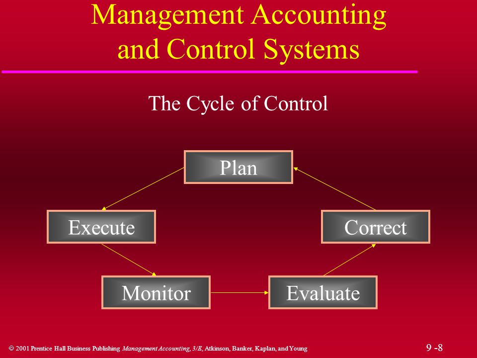 Management Accounting and Control Systems for Strategic Purposes: Assessing  Performance Over the Entire Value Chain Chapter ppt video online download