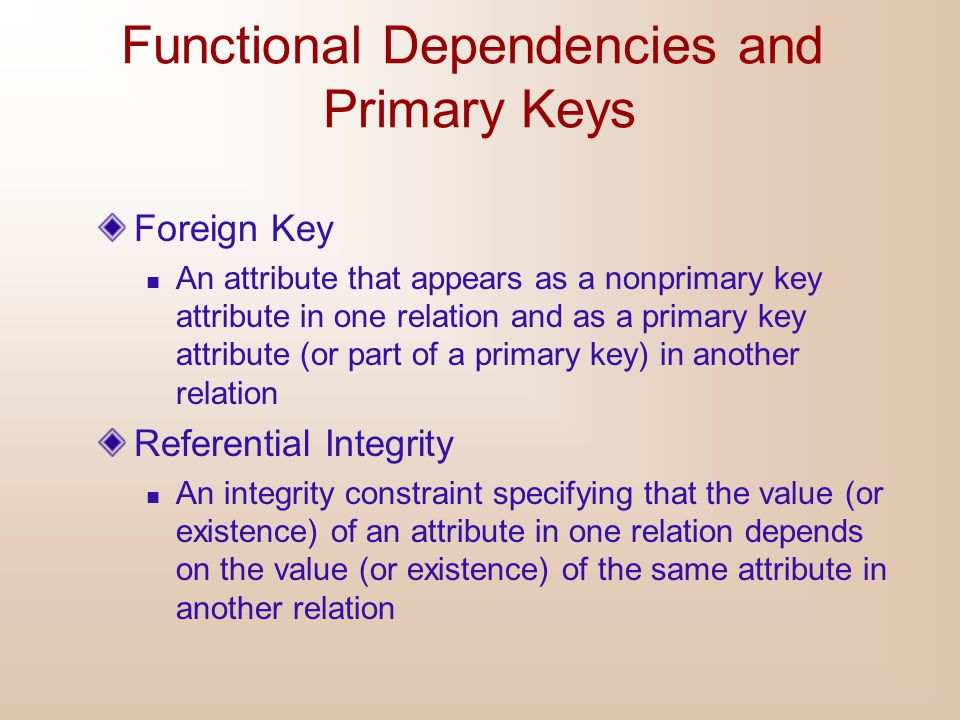 Functional Dependencies and Primary Keys