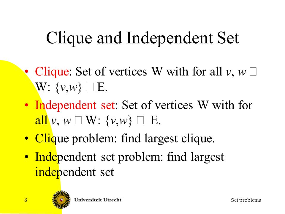 Vertex Cover Dominating Set Clique Independent Set Ppt Video Online Download