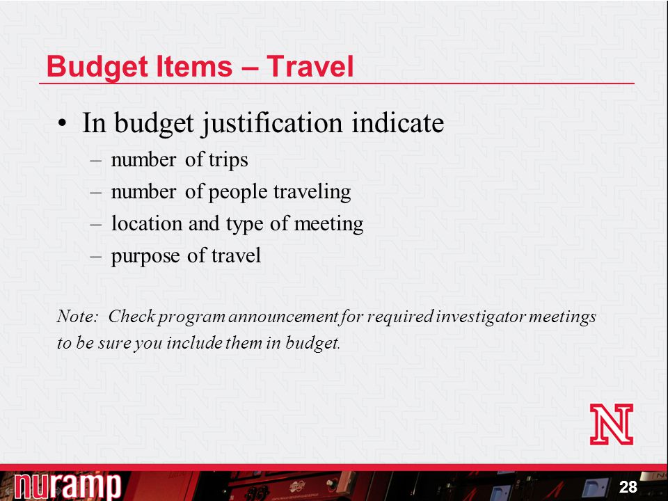 NURAMP Module 4: Budget Preparation