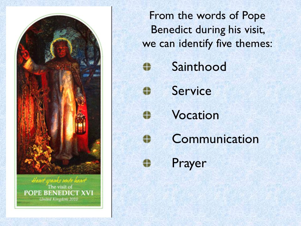 Sainthood Service Vocation Communication Prayer