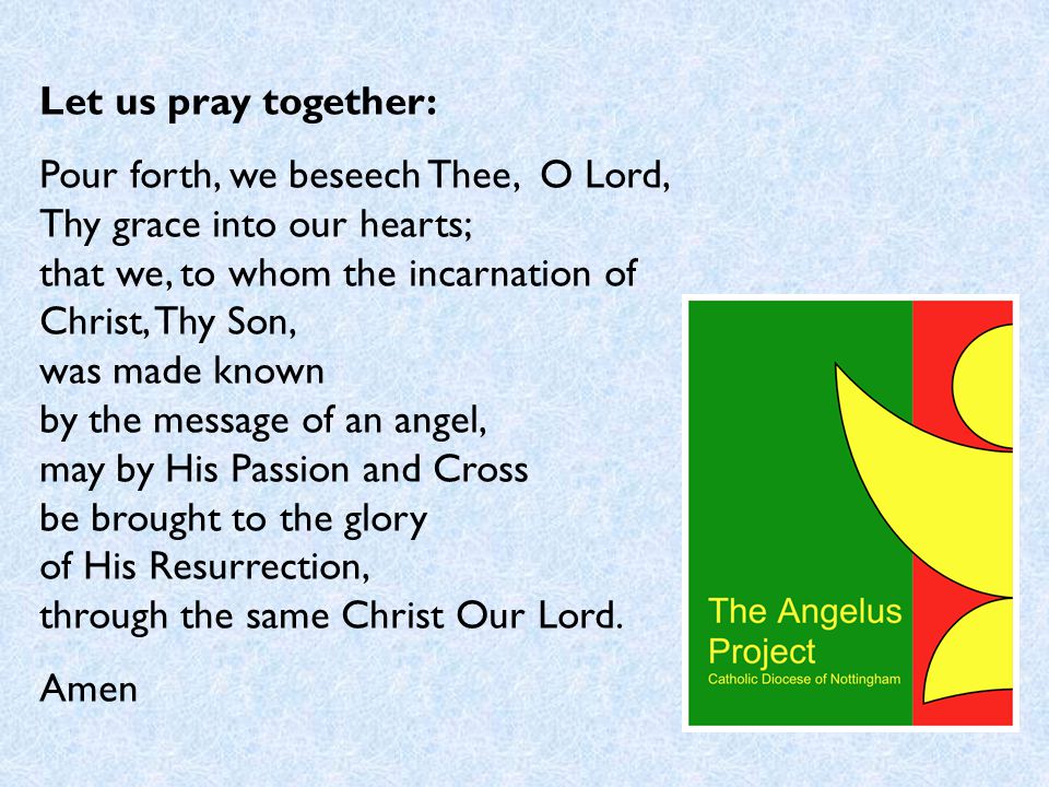 Let us pray together:
