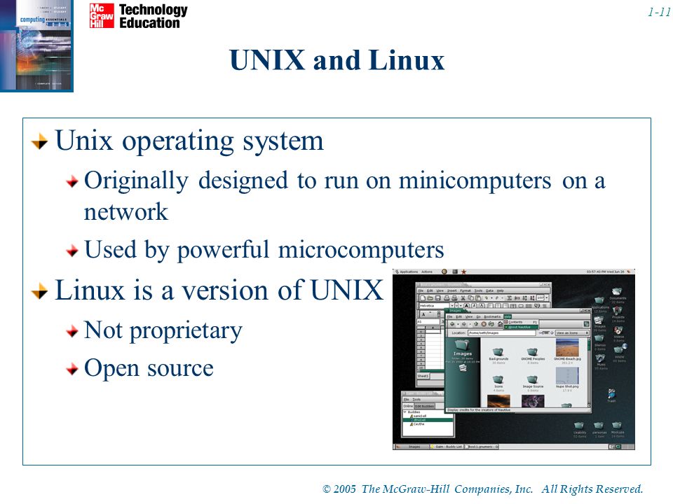 Linux is a version of UNIX