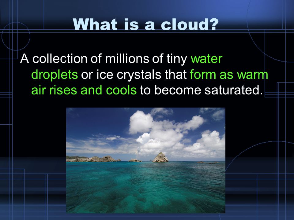 What is a cloud.