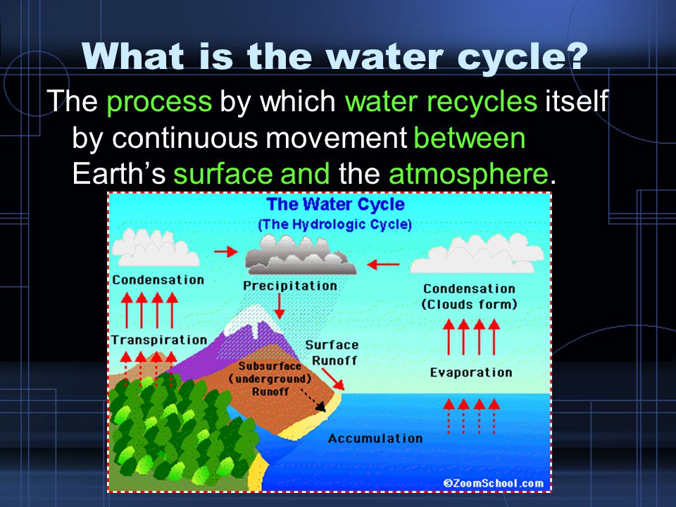What is the water cycle.