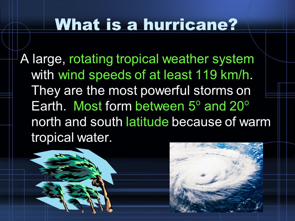 What is a hurricane