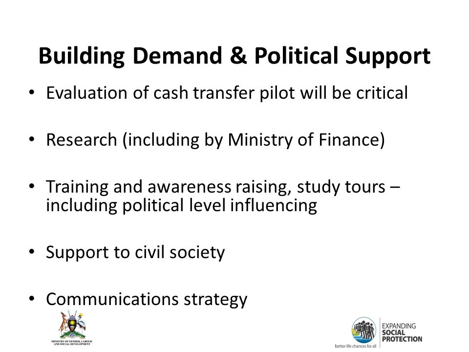 Building Demand & Political Support
