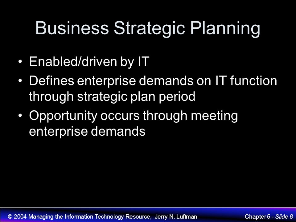 Business Strategic Planning