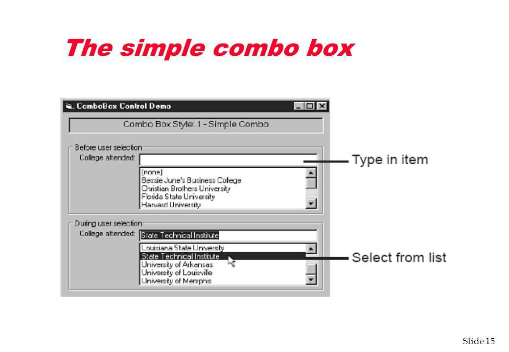 VB Default Controls List Box, Combo Box - ppt download