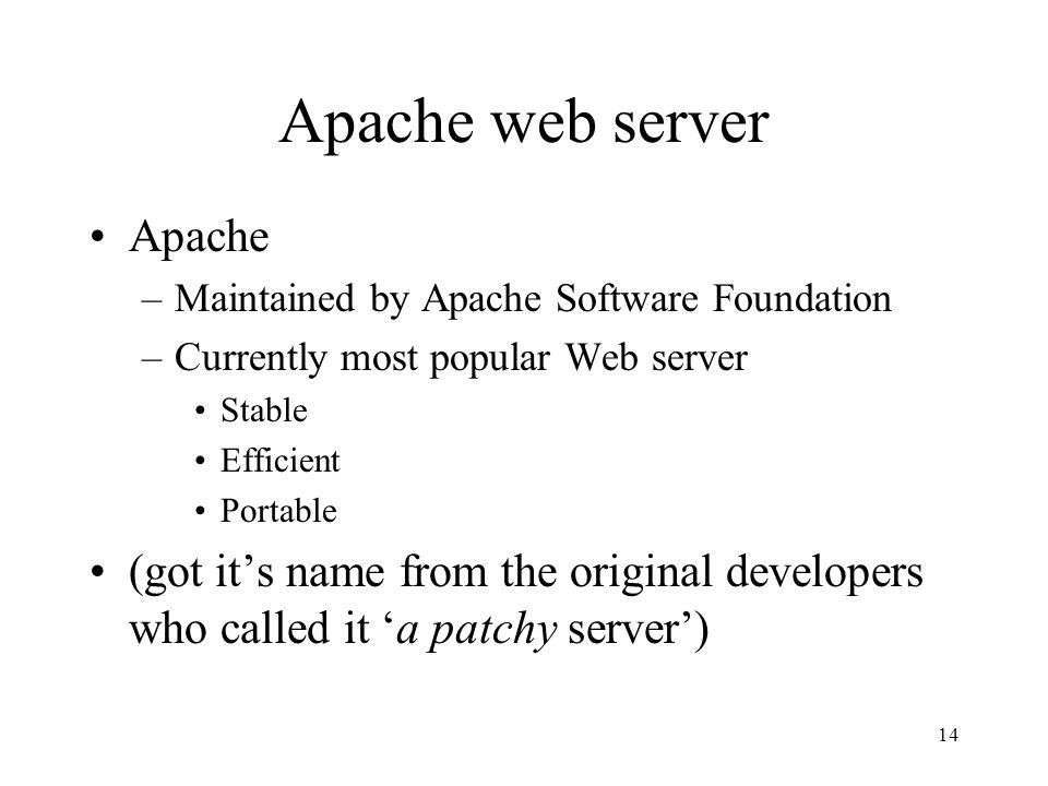Apache web server Apache