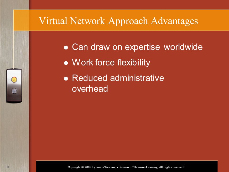 Virtual Network Approach Advantages