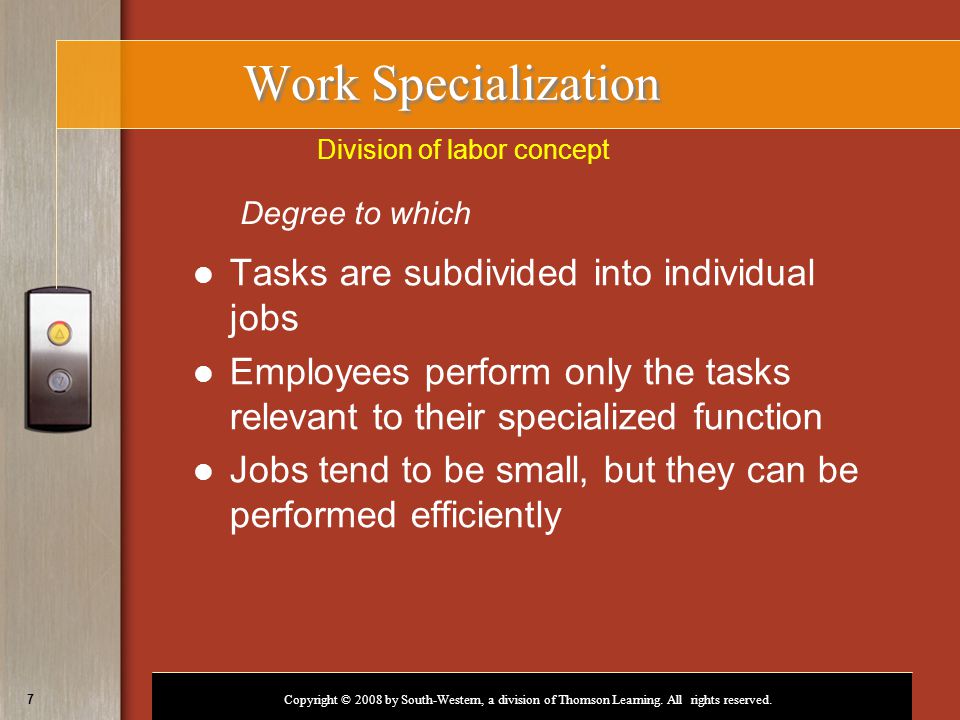 Division of labor concept