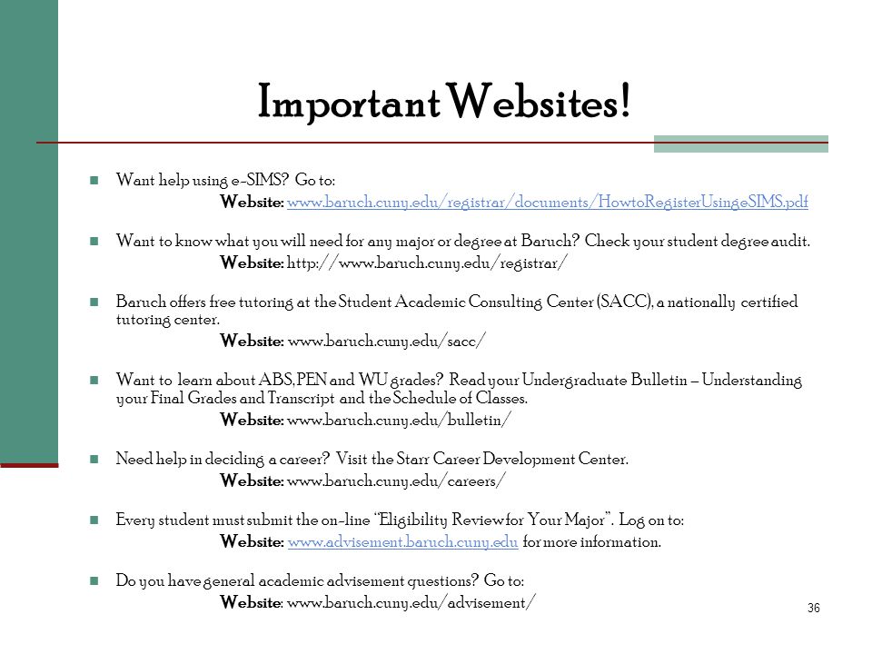 Bernard Baruch College Freshman Student Advisement Booklet Fall Ppt Video Online Download
