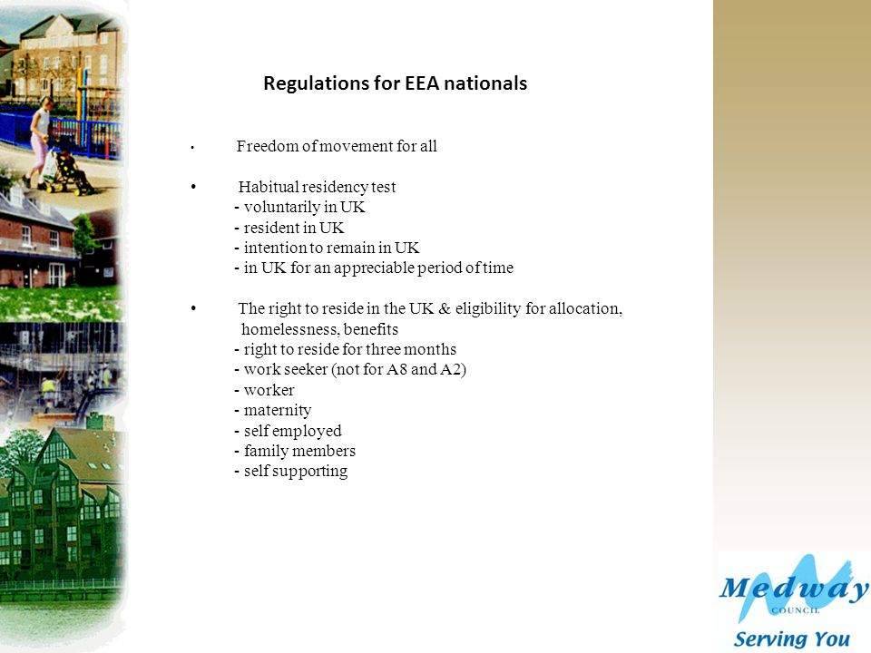 Regulations for EEA nationals