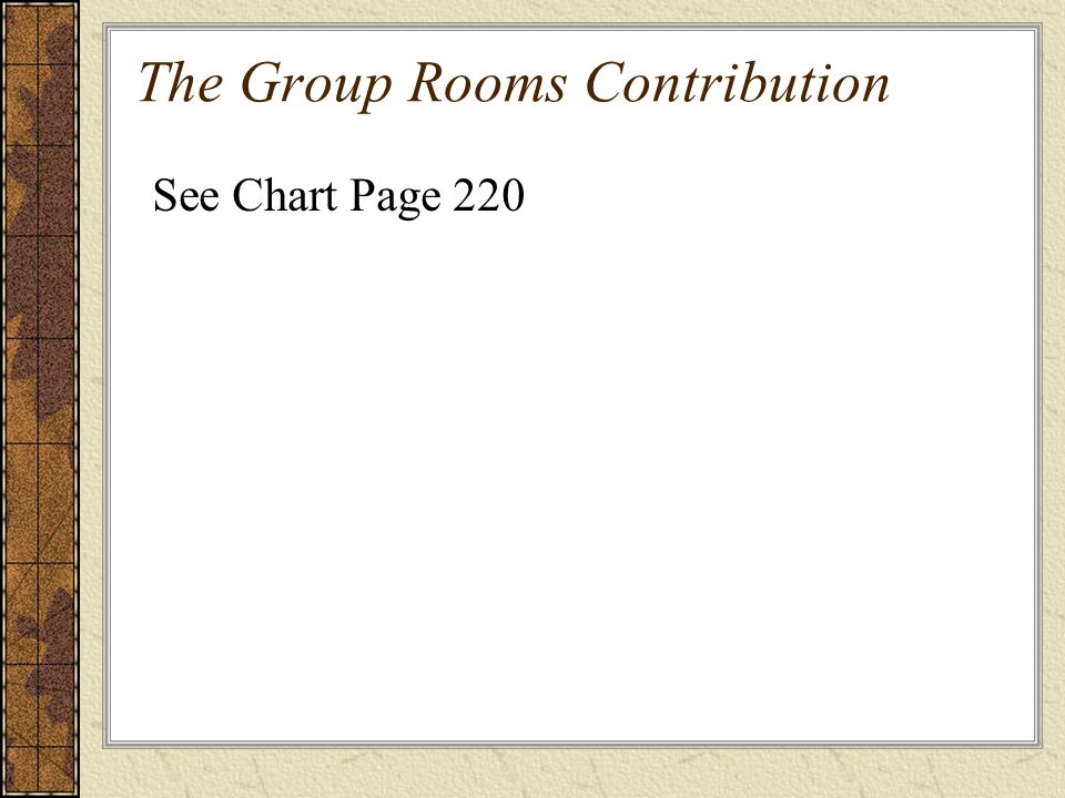 The Group Rooms Contribution