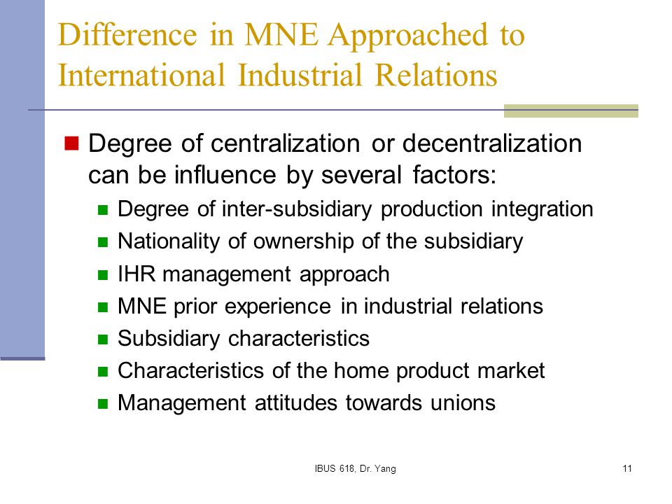 recent trends in industrial relations