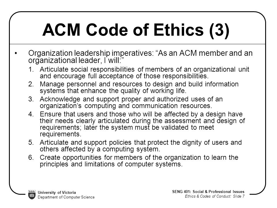 Ethics & Codes of Conduct - ppt video online download