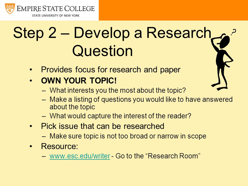 steps to writing a research paper college