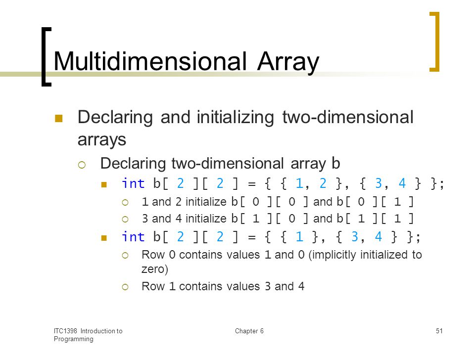 Arrays Chapter ppt video online download