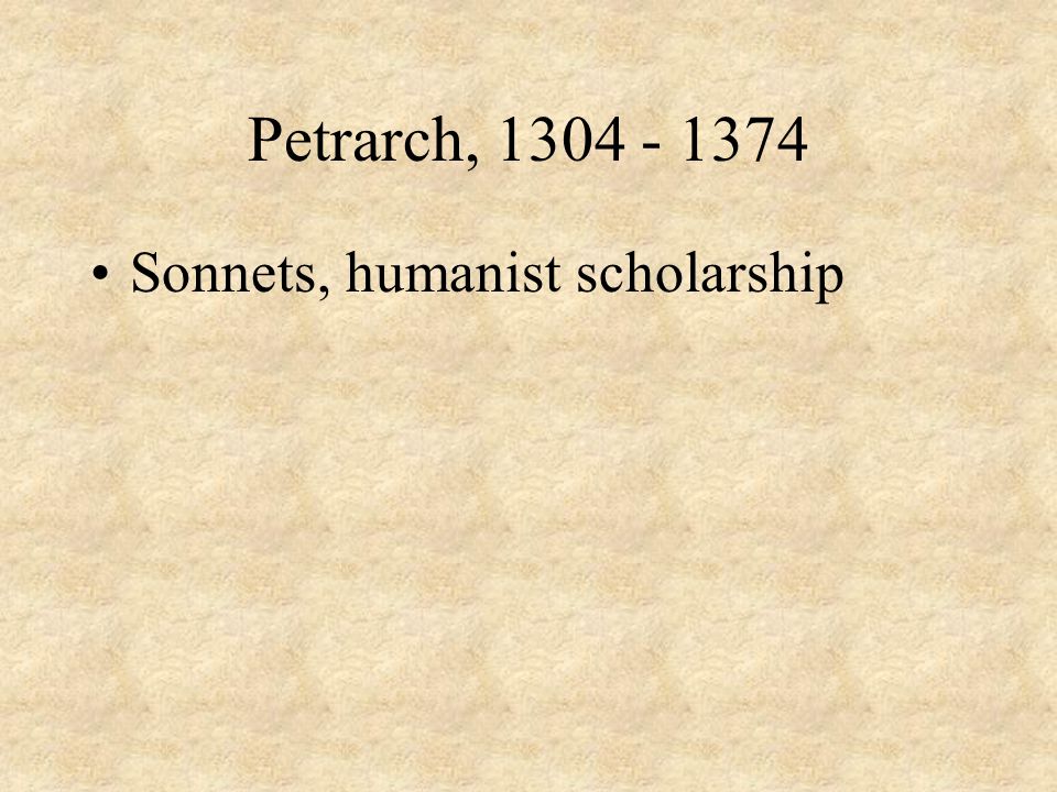 Petrarch, Sonnets, humanist scholarship