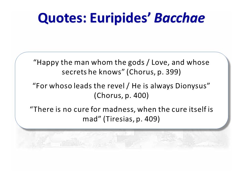 The Masks Of Dionysus Euripides Bacchae Ppt Video Online Download