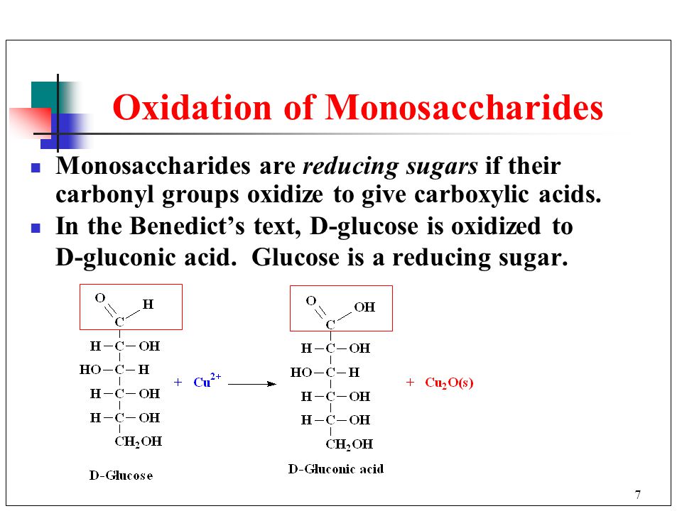Oxidation of Monosaccharides
