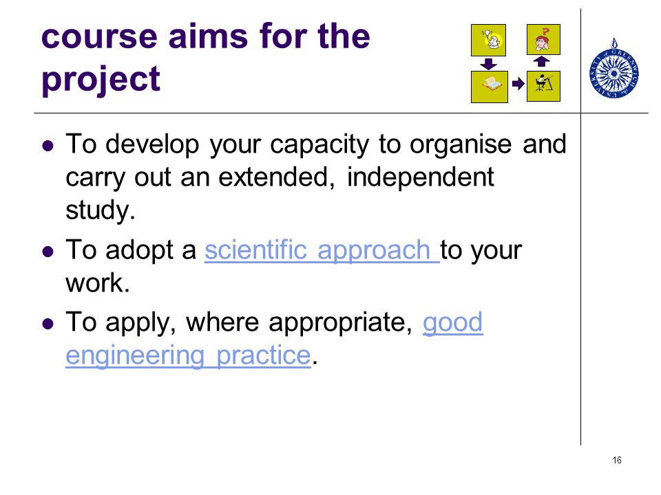 course aims for the project