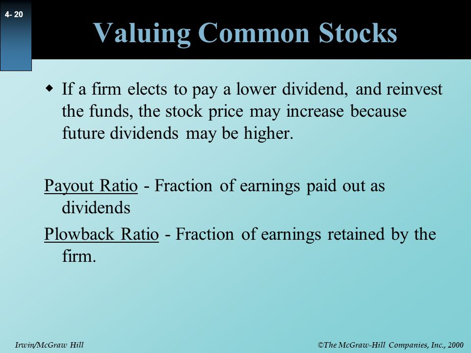 Valuing Common Stocks