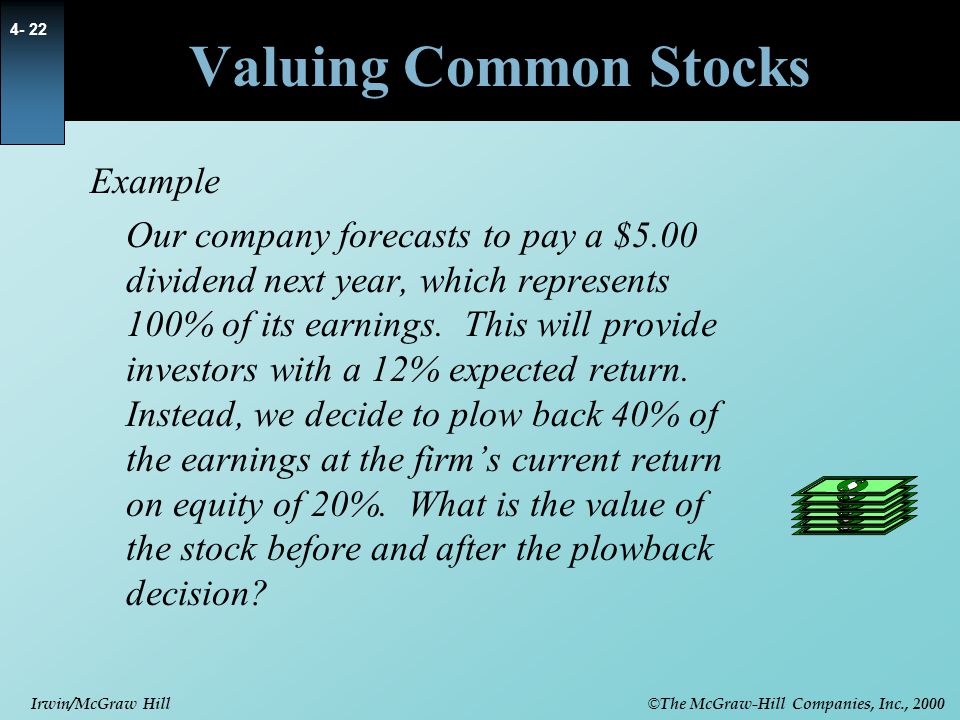 Valuing Common Stocks Example