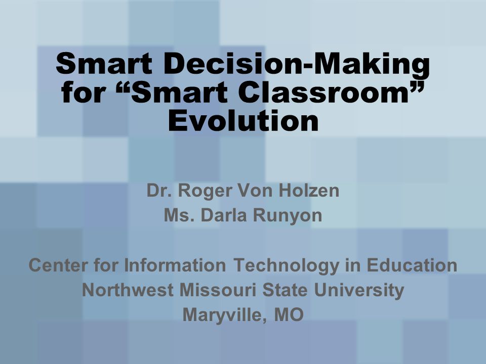 Smart Decision-Making for Smart Classroom Evolution