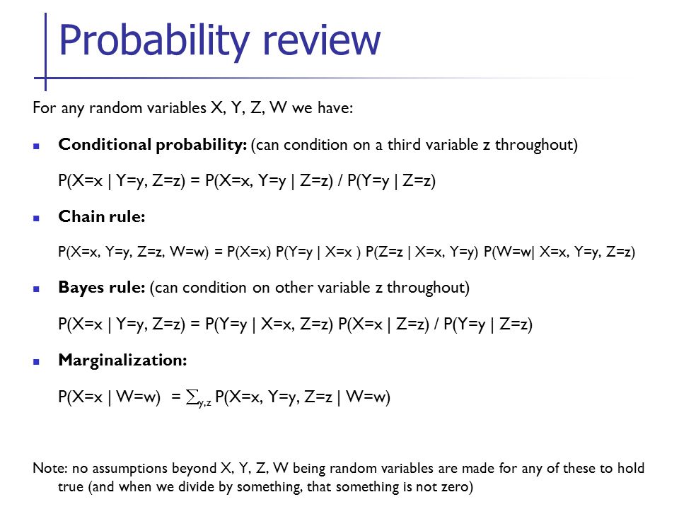 Probability Review Texpoint Fonts Used In Emf Ppt Download