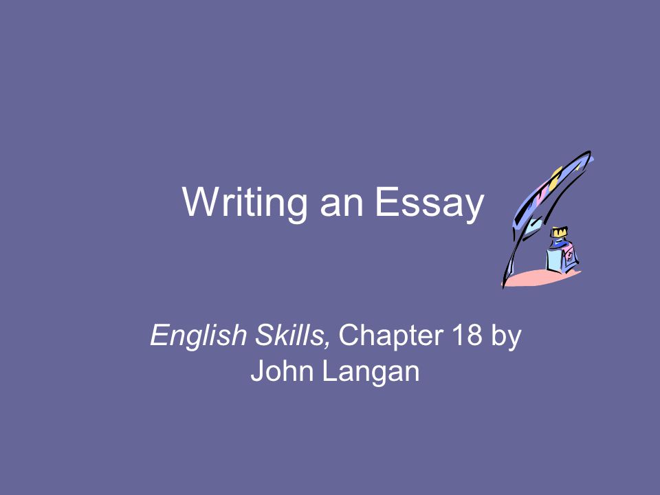 English Skills, Chapter 18 by John Langan