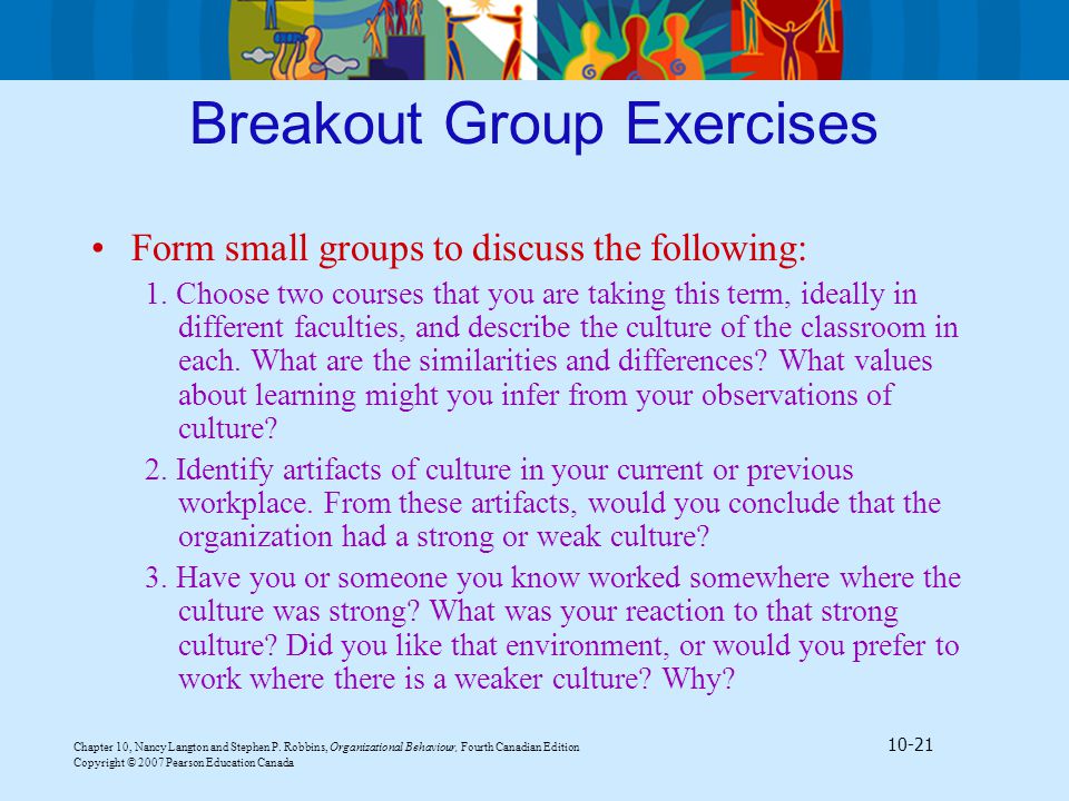 Breakout Group Exercises