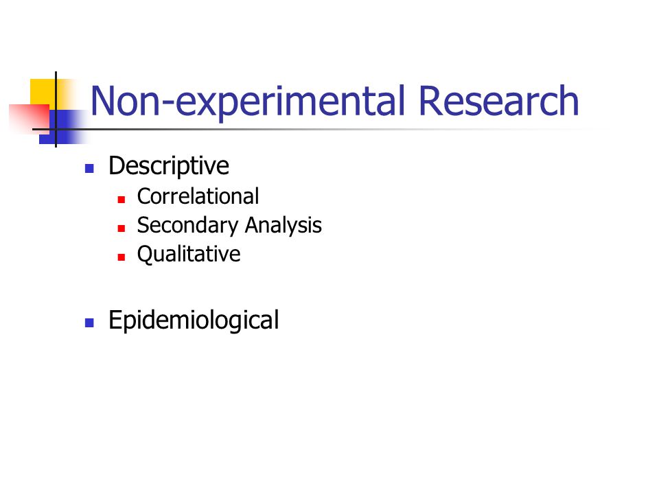 Non-experimental Research