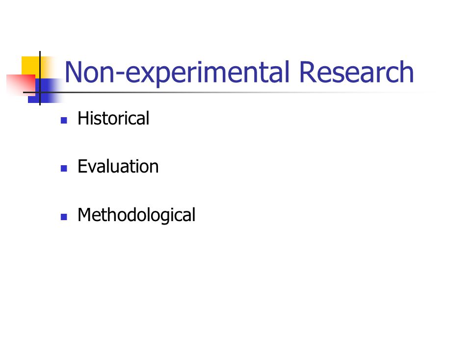 Non-experimental Research