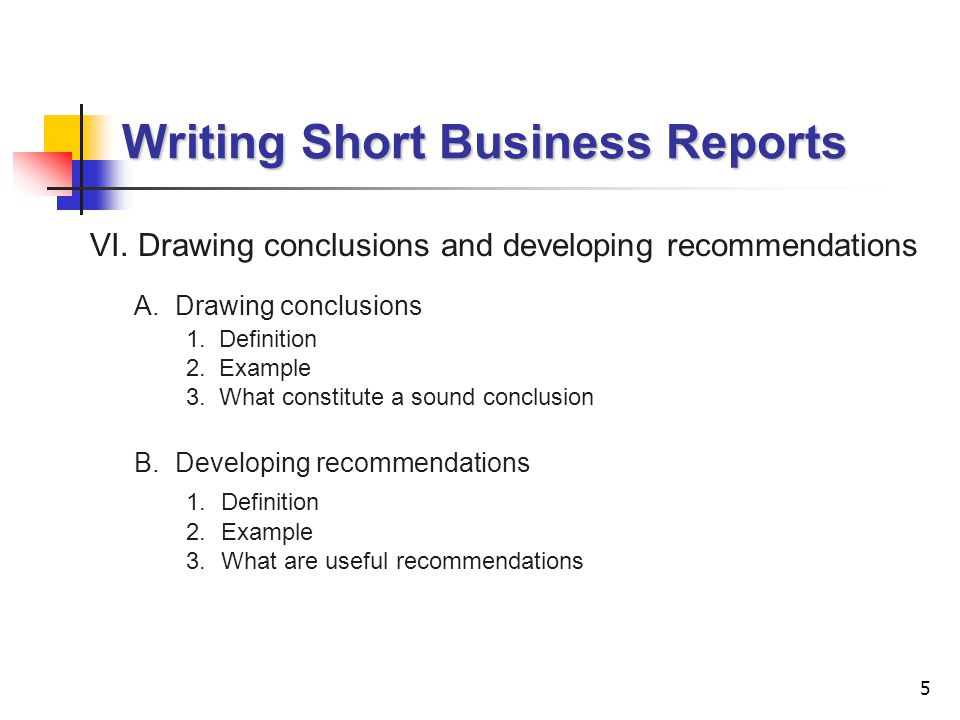 business report writing examples
